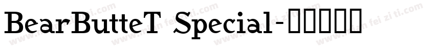 BearButteT Special字体转换